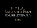 19th ILAB Breslauer Prize for Bibliography